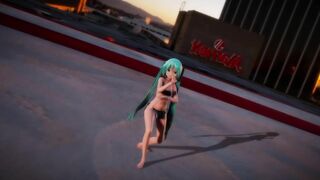 mmd r18 Api Miku crab crotch pinkcat 0815 Tribal costume Topless 3d hentai