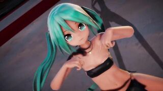 mmd r18 Api Miku crab crotch pinkcat 0815 Tribal costume Topless 3d hentai