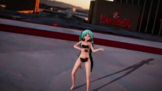 mmd r18 Api Miku crab crotch pinkcat 0815 Tribal costume Topless 3d hentai