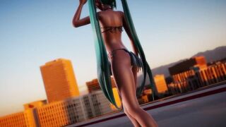 mmd r18 Api Miku crab crotch pinkcat 0815 Tribal costume Topless 3d hentai