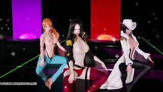 [MMD] Girl's Day - Expectation Hot Striptease Boa Hancock Nami Nico Robin One Piece
