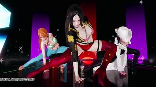 [MMD] Girl's Day - Expectation Hot Striptease Boa Hancock Nami Nico Robin One Piece