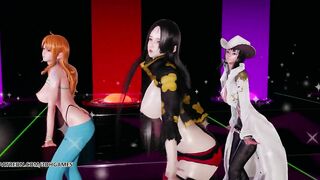 [MMD] Girl's Day - Expectation Hot Striptease Boa Hancock Nami Nico Robin One Piece