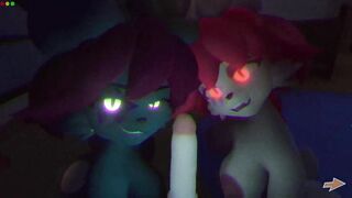 In Heat [MonsterBox] FNAF Opened double blowjob scene