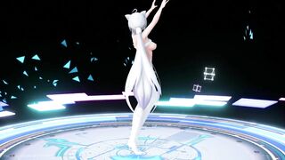 【MMD R-18 SEX DANCE】HAKU CAT HOT LINGERIE PERFECT TASTY MARINE DREAMIN [BY] Orion DobleDosis