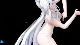 【MMD R-18 SEX DANCE】HAKU CAT HOT LINGERIE PERFECT TASTY MARINE DREAMIN [BY] Orion DobleDosis