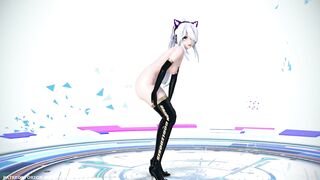 【MMD R-18 SEX DANCE】HAKU HOT BLACK SUIT PERFECT DELICIOUS BUTTOCKS PARADINHA [BY] Orion DobleDosis