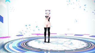 【MMD R-18 SEX DANCE】HAKU HOT BLACK SUIT PERFECT DELICIOUS BUTTOCKS PARADINHA [BY] Orion DobleDosis