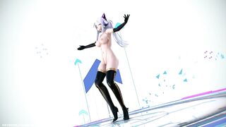 【MMD R-18 SEX DANCE】HAKU HOT BLACK SUIT PERFECT DELICIOUS BUTTOCKS PARADINHA [BY] Orion DobleDosis
