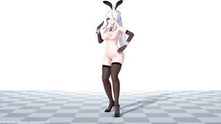 【MMD R-18 SEX DANCE】HAKU HOT BUNNY DELICIOUS PERFECT ASS DANCE SENSUAL MISTER [BY] Orion DobleDosis