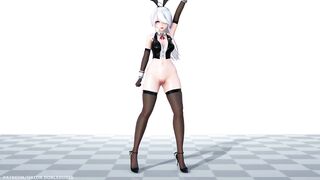 【MMD R-18 SEX DANCE】HAKU HOT BUNNY DELICIOUS PERFECT ASS DANCE SENSUAL MISTER [BY] Orion DobleDosis