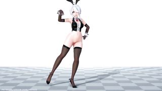 【MMD R-18 SEX DANCE】HAKU HOT BUNNY DELICIOUS PERFECT ASS DANCE SENSUAL MISTER [BY] Orion DobleDosis