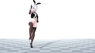 【MMD R-18 SEX DANCE】HAKU HOT BUNNY DELICIOUS PERFECT ASS DANCE SENSUAL MISTER [BY] Orion DobleDosis