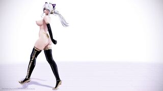 【MMD R-18 SEX DANCE】HAKU HOT BLACK SUIT DELICIOUS TASTY ASS DANCING HOT PLAY [BY] Orion DobleDosis