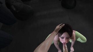 She likes to suck in public, what a good bitch