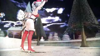 【MMD R-18 SEX DANCE】HAKU HOT CHRISTMAS PERFECT TASTY ASS MARINE DREAM [BY] Orion DobleDosis