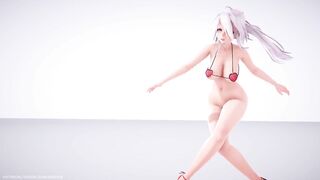 【MMD R-18 SEX DANCE】HAKU HOT HEART LINGERINE HOT ASS DANCING MARINE BLOOMIN [BY] Orion DobleDosis