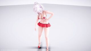 【MMD R-18 SEX DANCE】HAKU HOT HEART LINGERINE HOT ASS DANCING MARINE BLOOMIN [BY] Orion DobleDosis