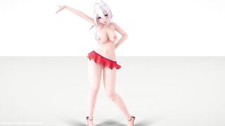 【MMD R-18 SEX DANCE】HAKU HOT HEART LINGERINE PERFECT TASTY ASS SWEET GIRLS [BY] Orion DobleDosis