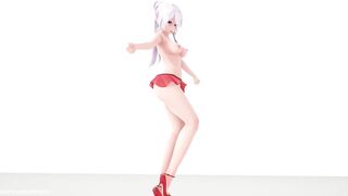 【MMD R-18 SEX DANCE】HAKU HOT HEART LINGERINE PERFECT TASTY ASS SWEET GIRLS [BY] Orion DobleDosis