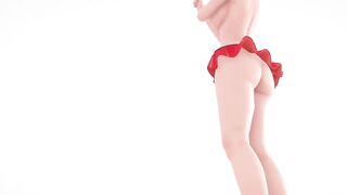 【MMD R-18 SEX DANCE】HAKU HOT HEART LINGERINE PERFECT TASTY ASS SWEET GIRLS [BY] Orion DobleDosis