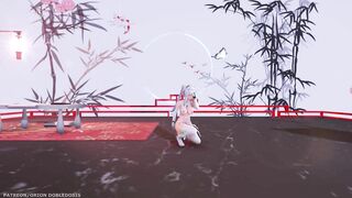 【MMD R-18 SEX DANCE】HAKU HOT CHINA PRINCESS PERFECT TASTY ASS TOUGEN RENKA [BY] Orion DobleDosis