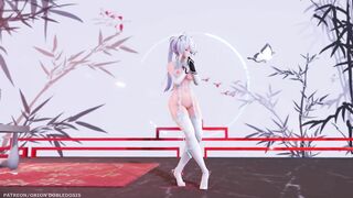 【MMD R-18 SEX DANCE】HAKU HOT CHINA PRINCESS PERFECT TASTY ASS TOUGEN RENKA [BY] Orion DobleDosis