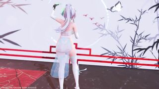 【MMD R-18 SEX DANCE】HAKU HOT CHINA PRINCESS PERFECT TASTY ASS TOUGEN RENKA [BY] Orion DobleDosis