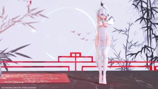 【MMD R-18 SEX DANCE】HAKU HOT CHINA PRINCESS PERFECT TASTY ASS TOUGEN RENKA [BY] Orion DobleDosis