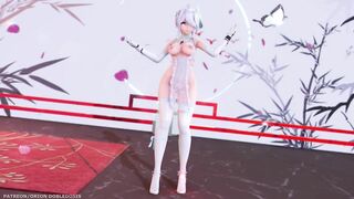 【MMD R-18 SEX DANCE】HAKU HOT CHINA PRINCESS PERFECT TASTY ASS TOUGEN RENKA [BY] Orion DobleDosis