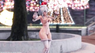 【MMD R-18 SEX DANCE】HAKU CHRISTMAS HOT BIG TASTY ASS DANCING MARINE DREAM [BY] Orion DobleDosis