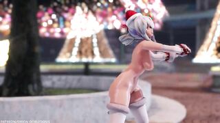 【MMD R-18 SEX DANCE】HAKU CHRISTMAS HOT BIG TASTY ASS DANCING MARINE DREAM [BY] Orion DobleDosis