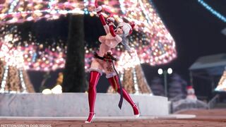 【MMD R-18 SEX DANCE】HAKU CHRISTMAS HOT BIG TASTY ASS DANCING MARINE DREAM [BY] Orion DobleDosis