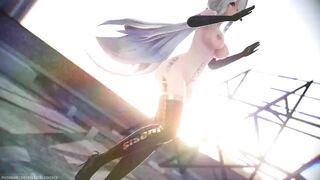 【MMD R-18 SEX DANCE】HAKU HOT BLACK SUIT PERFECT HOT ASS SWEET PLEASURE PINK CAT[BY] Orion DobleDosis