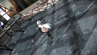 【MMD R-18 SEX DANCE】HAKU HOT BLACK SUIT PERFECT HOT ASS SWEET PLEASURE PINK CAT[BY] Orion DobleDosis