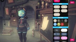 Poke Abby GamePlay choice of clothes and hairstyles for Abby