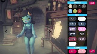 Poke Abby GamePlay choice of clothes and hairstyles for Abby