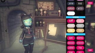 Poke Abby GamePlay choice of clothes and hairstyles for Abby