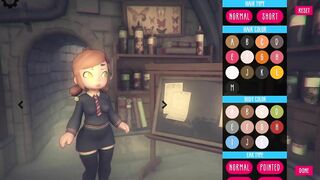 Poke Abby GamePlay choice of clothes and hairstyles for Abby