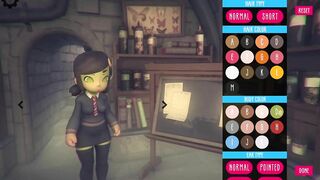 Poke Abby GamePlay choice of clothes and hairstyles for Abby