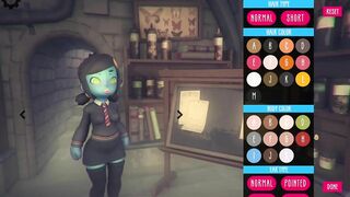 Poke Abby GamePlay choice of clothes and hairstyles for Abby