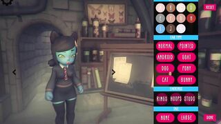 Poke Abby GamePlay choice of clothes and hairstyles for Abby