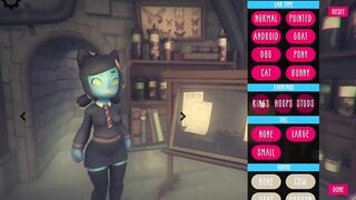 Poke Abby GamePlay choice of clothes and hairstyles for Abby