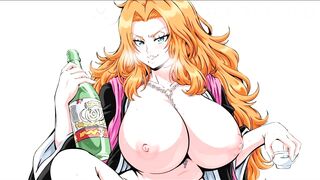 Rangiku Matsumoto Oral job Deepthroat (Bleach)
