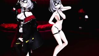 0458 -【R-18 MMD】Hololive - two chloe always better than one chloe