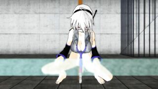 【SEX-TOY-MMD】Haku-san & Frosted Glass-Great Victory v2【R-18】