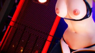 【MMD】Aria-sans high-fidelity raver【R-18】