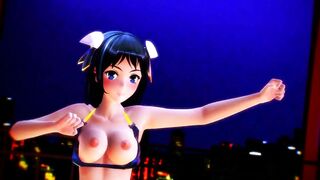 【MMD】Aria-sans high-fidelity raver【R-18】