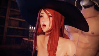 Hentai 3D uncensored Beautiful red haired girl
