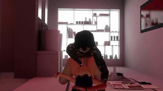 FEMBOY getting clean with EBOY leads to FUCKING on the floor.